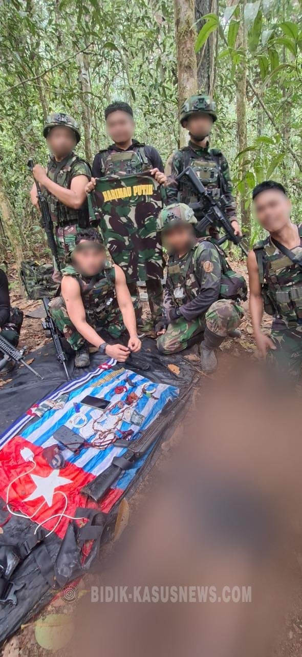 SATGAS YONIF 9 MARINIR KEMBALI PERKUAT STABILITAS KEAMANAN PAPUA BARAT DAYA, SATU PIMPINAN KELOMPOK BERSENJATA OPM DAN DUA LAINNYA DIDUGA TEWAS DALAM KONTAK TEMBAK