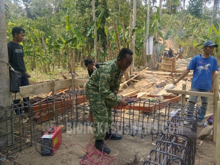 TNI dan Warga Gotong Royong Bangun Jembatan Perintis Garuda di Bandar Lampung, Progres Capai 17 Persen