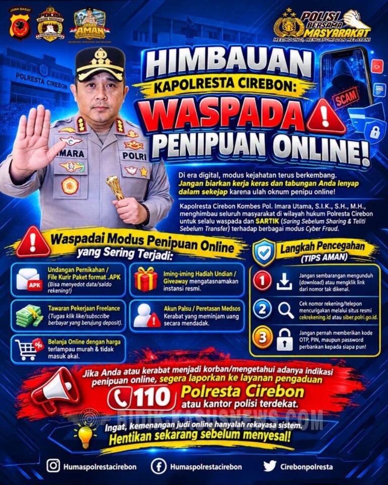 Garda Terdepan Lindungi Warga di Era Digital, Polresta Cirebon Galakkan Gerakan ‘SARTIK’ Basmi Cyber Fraud