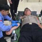 Sambut Hari Jadi ke-75 Humas Polri, Polres HSU Gelar Bakti Kesehatan Donor Darah