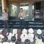 Dukungan Pendidikan Karakter Usia Dini, Sat Lantas Polres Kuningan Sambut Puluhan Siswa TK Negeri Luragung Landeuh