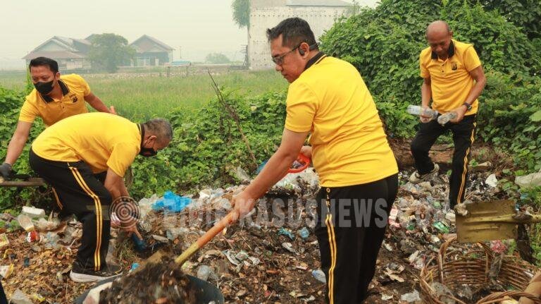 Bukan Cuma Jaga Keamanan, Polres HSU Juga Bergerak Jaga Lingkungan Lewat Green Policing