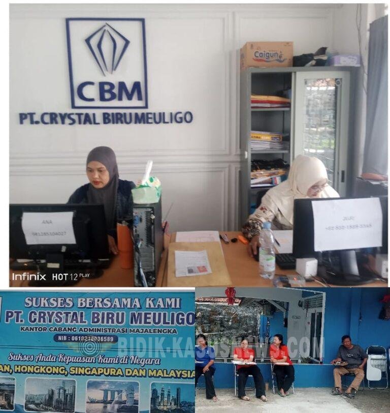 PT CRYSTAL BIRU MEULIGO MAJALENGKA Komitmen Berdayakan Pekerja Migran Perempuan Sukses di Hongkong, Taiwan, Singapura,Malaysia
