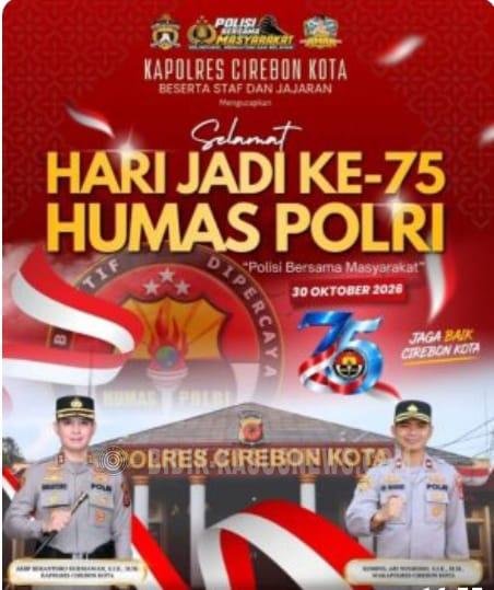 Rayakan HUT Ke-75 Humas Polri,Kapolres Cirebon Kota Tekankan Pentingnya “Jembatan Emas”di Era Digital